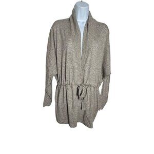 Rebecca Taylor drawstring cardigan Gray womens size Medium Super soft